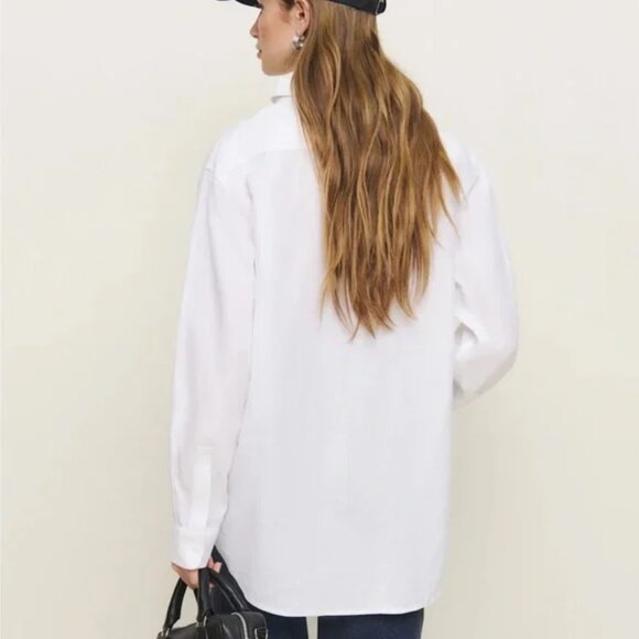 Reformation Eli Oversized Linen Shirt - Picture 2 of 9